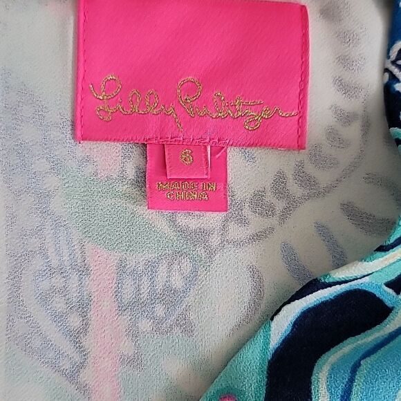 Lilly Pulitzer Kathie Floral Dress. - Picture 8 of 11